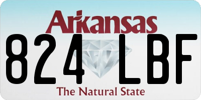 AR license plate 824LBF