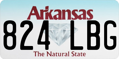 AR license plate 824LBG