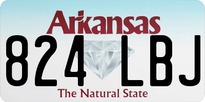 AR license plate 824LBJ