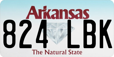 AR license plate 824LBK