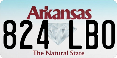AR license plate 824LBO