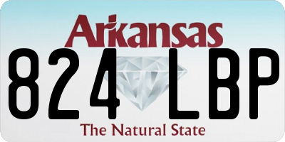 AR license plate 824LBP