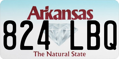 AR license plate 824LBQ