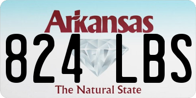AR license plate 824LBS