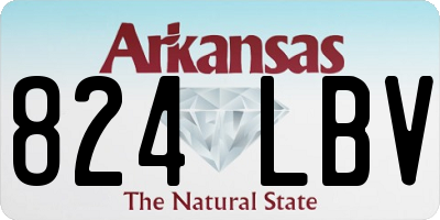 AR license plate 824LBV