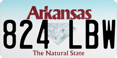 AR license plate 824LBW
