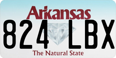 AR license plate 824LBX