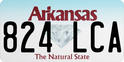 AR license plate 824LCA