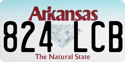 AR license plate 824LCB