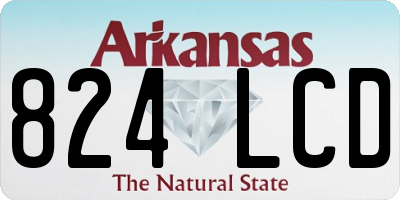 AR license plate 824LCD