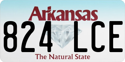 AR license plate 824LCE