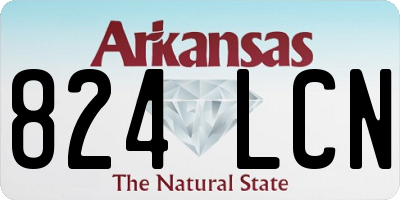 AR license plate 824LCN