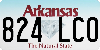 AR license plate 824LCO