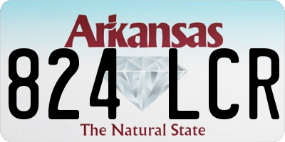 AR license plate 824LCR