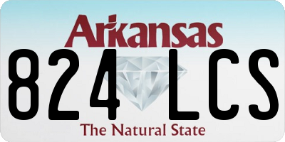AR license plate 824LCS