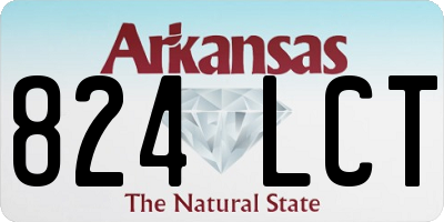AR license plate 824LCT