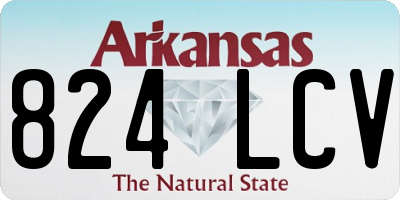 AR license plate 824LCV