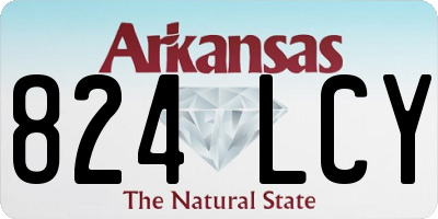 AR license plate 824LCY