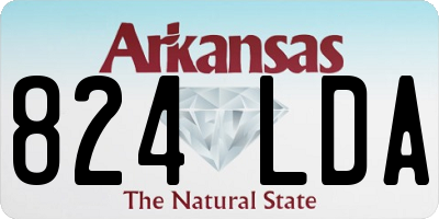 AR license plate 824LDA