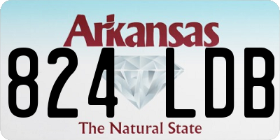 AR license plate 824LDB
