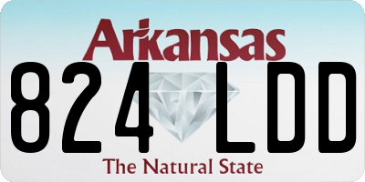 AR license plate 824LDD