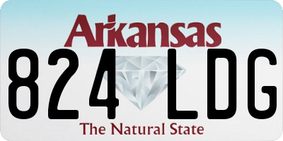 AR license plate 824LDG