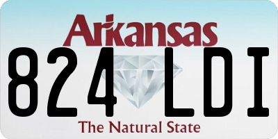 AR license plate 824LDI
