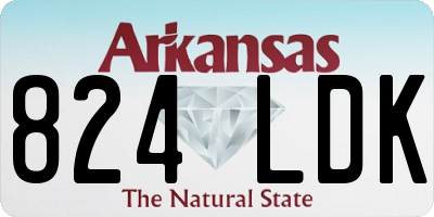 AR license plate 824LDK