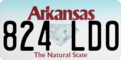 AR license plate 824LDO