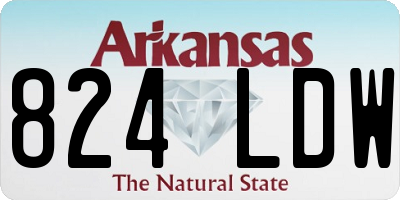 AR license plate 824LDW