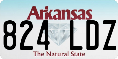 AR license plate 824LDZ