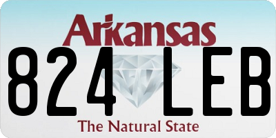 AR license plate 824LEB