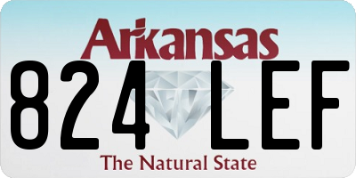 AR license plate 824LEF