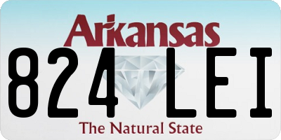 AR license plate 824LEI