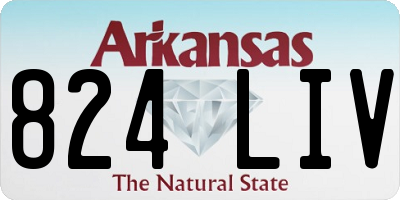 AR license plate 824LIV
