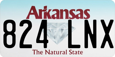 AR license plate 824LNX