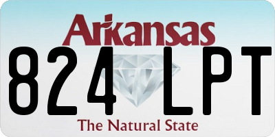 AR license plate 824LPT