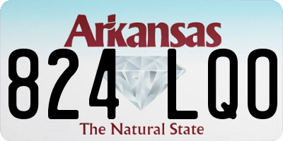 AR license plate 824LQO