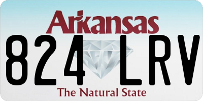 AR license plate 824LRV