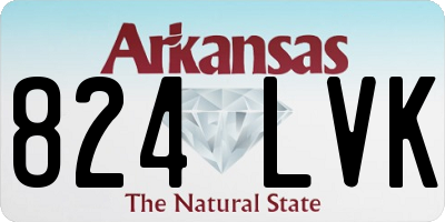 AR license plate 824LVK