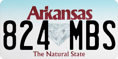 AR license plate 824MBS