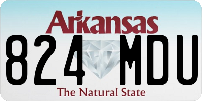 AR license plate 824MDU