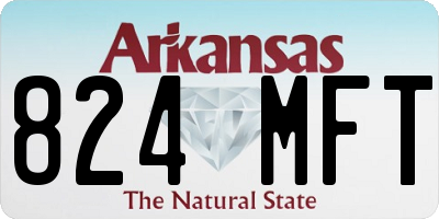 AR license plate 824MFT