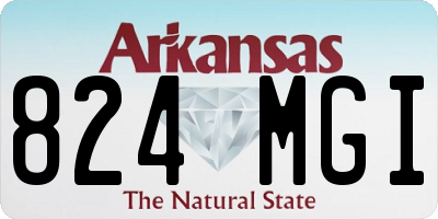 AR license plate 824MGI