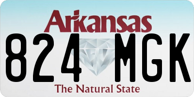 AR license plate 824MGK