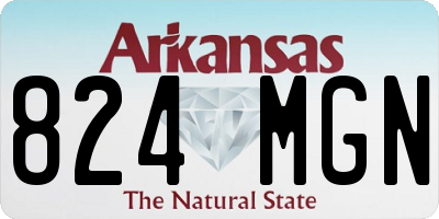 AR license plate 824MGN