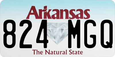 AR license plate 824MGQ