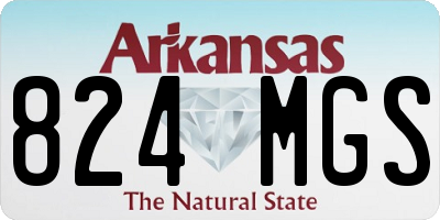 AR license plate 824MGS