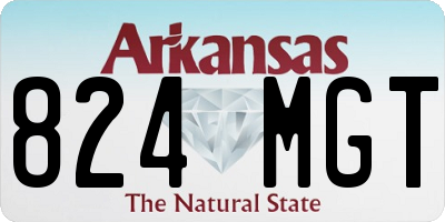 AR license plate 824MGT