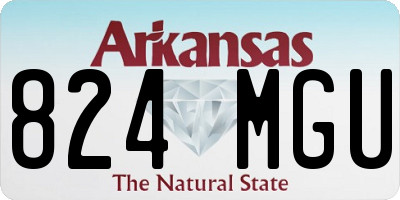 AR license plate 824MGU